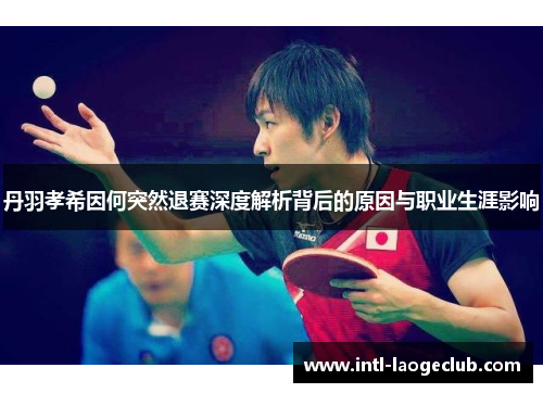 丹羽孝希因何突然退赛深度解析背后的原因与职业生涯影响