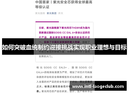 如何突破血统制约迎接挑战实现职业理想与目标